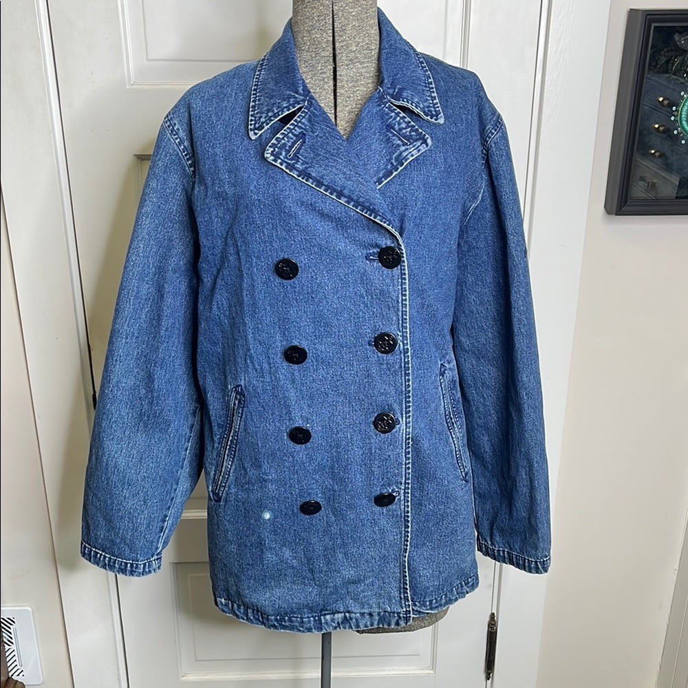 Ralf Lauren Denim Double-Breasted Women's Jacket Large